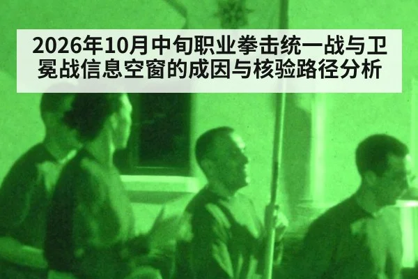 2026年10月中旬职业拳击统一战与卫冕战信息空窗的成因与核验路径分析